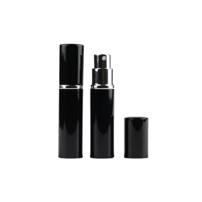 Black Anodized Aluminum 10ml Flat Head Perfume Bottle